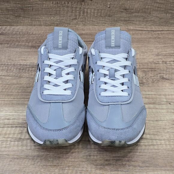 Bikkembergs Jonas Men’s Size 9.5 Gray Suede Fabric Low-Top Sneakers (8013136) - Picture 2 of 9